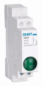 Индикатор ND9-1/g  зеленый, AC/DC230В (LED) (CHINT)