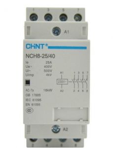 Контактор модульный NCH8-25/40 25A 4НО AC24В 50Гц (R) (CHINT)