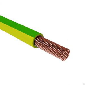 Провод ПуГВ (ПВ3)-  6,0мм2  желто-зеленый PE
